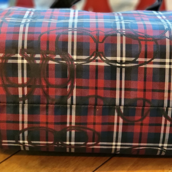 SOLD:  Coach Poppy Signature Collection Plaid Glam Tote Bag - GET IT NOW FOR $92 - Picture 10 of 17